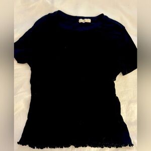 Black T-shirt with friends at the bottom